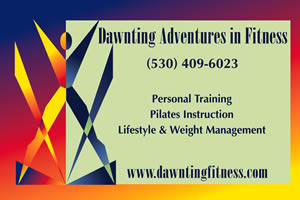 Dawnting Adventures in Fitness magnetic car signs